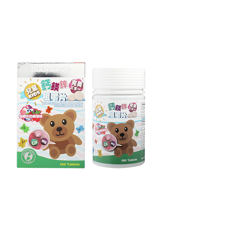 Bodywise钙镁锌儿童咀嚼片