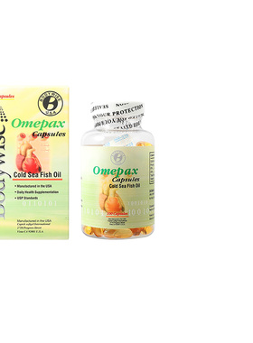 美国Bodywise先威深海鱼油胶囊100粒omega3心脑血管中老年高血脂