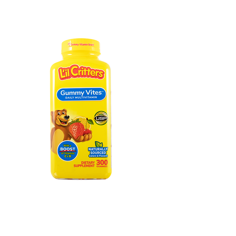 【300粒】美国Lilcritters丽贵儿童宝宝多种维生素矿物质小熊软糖