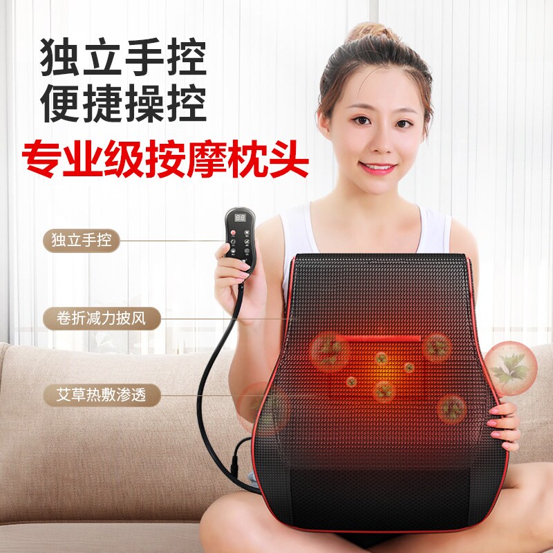 颈椎按摩器仪颈部背部腰部颈肩脖子全身多功能家用枕头神器按摩枕