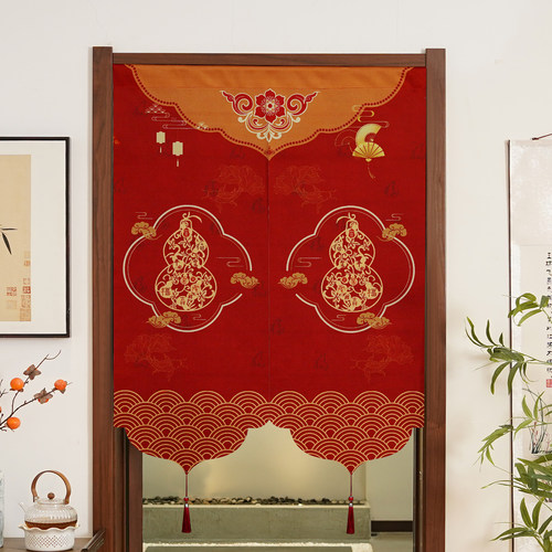 2025新年门帘卧室免打孔挂帘