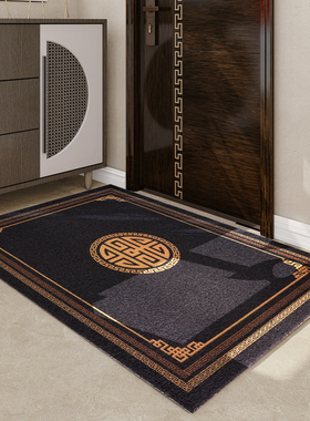 地垫门垫家用玄关大门口进门垫耐脏免洗防滑入户门地毯脚垫新中式