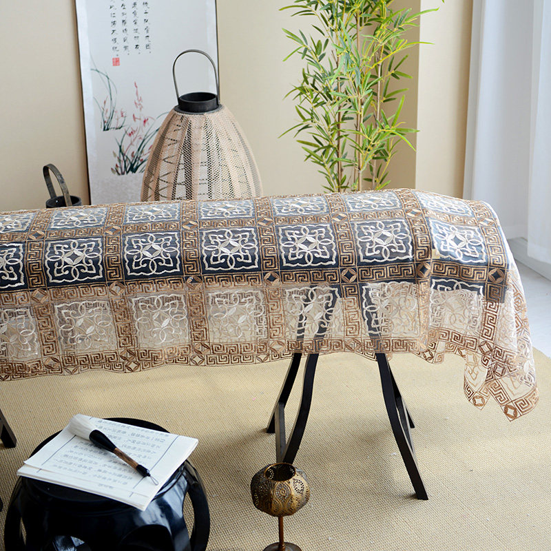 新中式古筝防尘罩高档蕾丝刺绣琴披163165通用盖布中国风古筝套罩