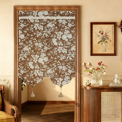 氛围感门帘中古风卧室隔断帘