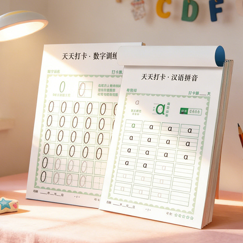 控笔训练本儿童数字拼音练字幼小衔接描红本每日打卡点阵控笔训练描红临摹练字帖,文具电教/文化用品/商务用品,控笔训练本,淘宝优惠券,粉丝福利购,淘宝优惠卷
