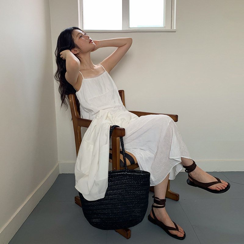 新款子白色夏季韩版连衣裙MOXI