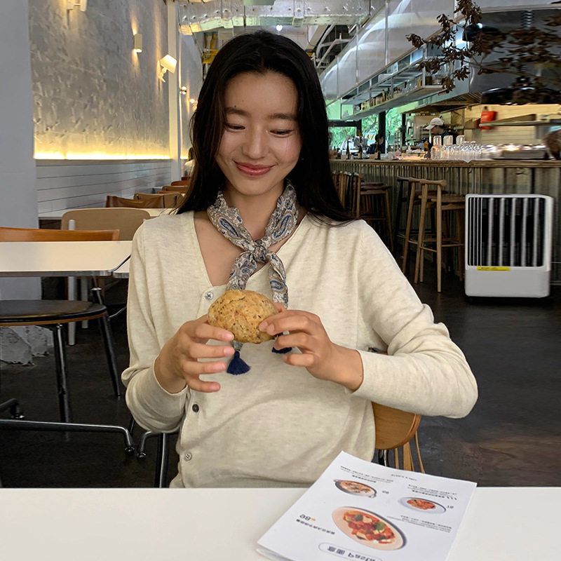 MOXI韩系女装开衫针织新款秋季