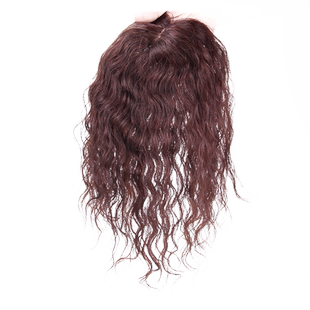 头顶稀少补发片女卷发隐形蓬松遮盖白发中老年补发块真发片假发片