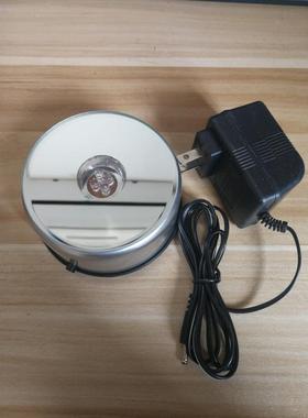 七彩灯旋转led发光音乐水晶摆件