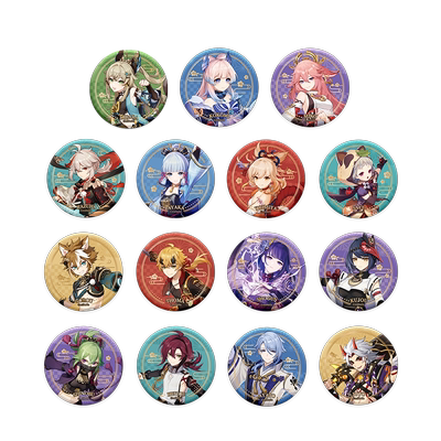 原神稻妻城主题系列徽章立绘周边