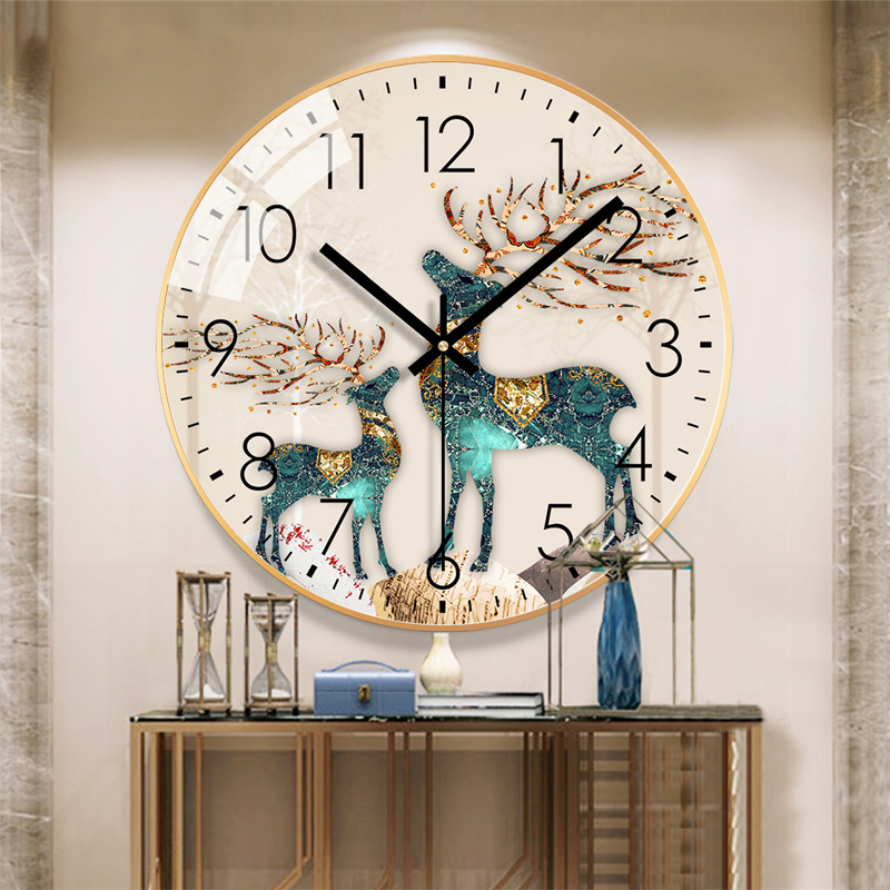 北欧钟表挂钟客厅装饰简约创意现代挂墙艺术时尚网红家Y用大气时