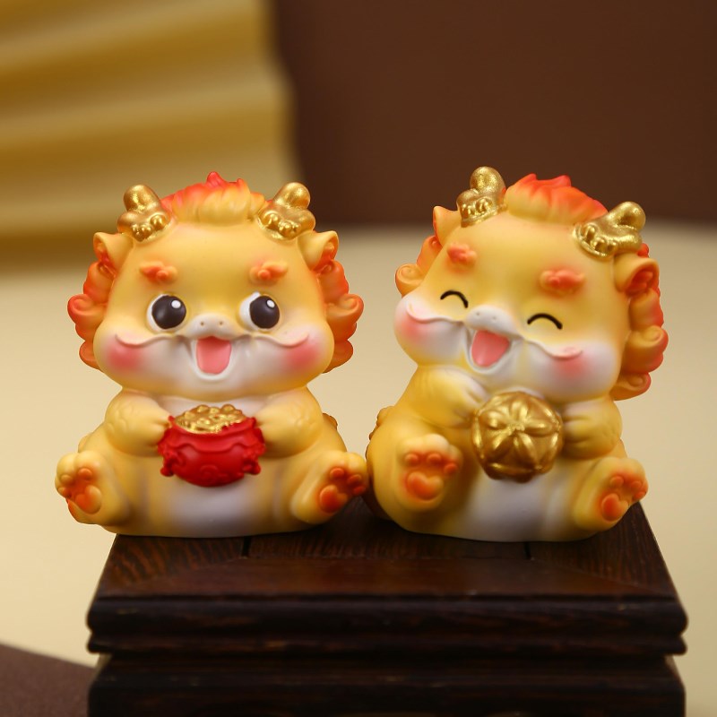 貔貅招财摆件神h龙麒麟一对工位情绪稳定神器办公桌面装饰新年礼