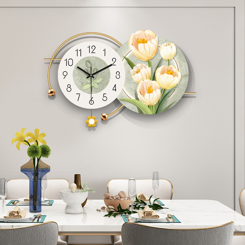 钟表挂钟客厅2025新款创意x高档家用墙上时钟网红现代简约石英钟