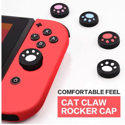 适用任天堂Switch摇杆帽Switcholed配件oled套贴硅胶猫爪joycon适配lite摇杆套ns游戏机周边手柄保护按键帽
