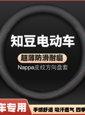 适用吉利知豆电动车D1 D2 D2S D3豆牛士彩虹方向盘套皮汽车把套