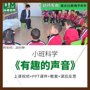 幼儿园优质课公开课小班科学《有趣的声音》ppt课件教案反思视频