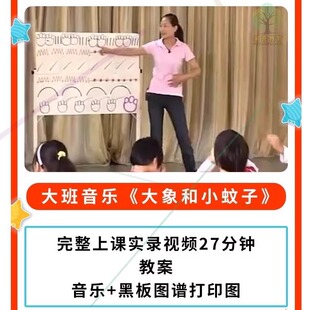 幼儿园大班音乐欣赏《大象和小蚊子》视频教案公开课幼师用优质课