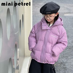 2025冬装新款男童女童中大童宝宝羽绒面包服羽绒服加厚保暖服外套