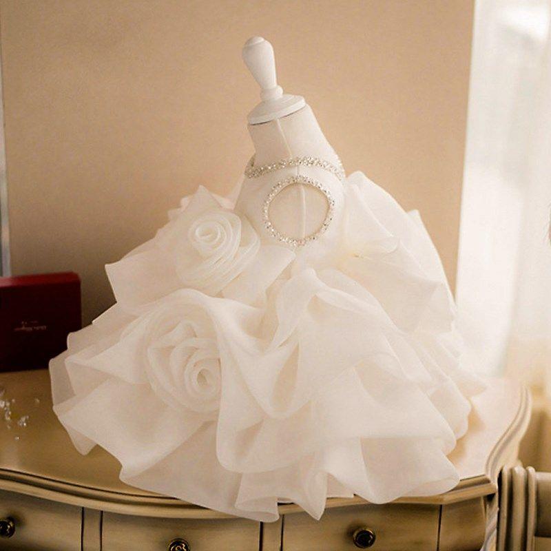 儿童唯美礼服超仙森系花童婚纱女童公主裙轻奢高端主持小众演出服