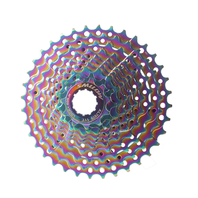 SMLLOW 炫彩飞轮公路自行车10速10S 11-36T卡式飞轮 七彩卡式塔轮