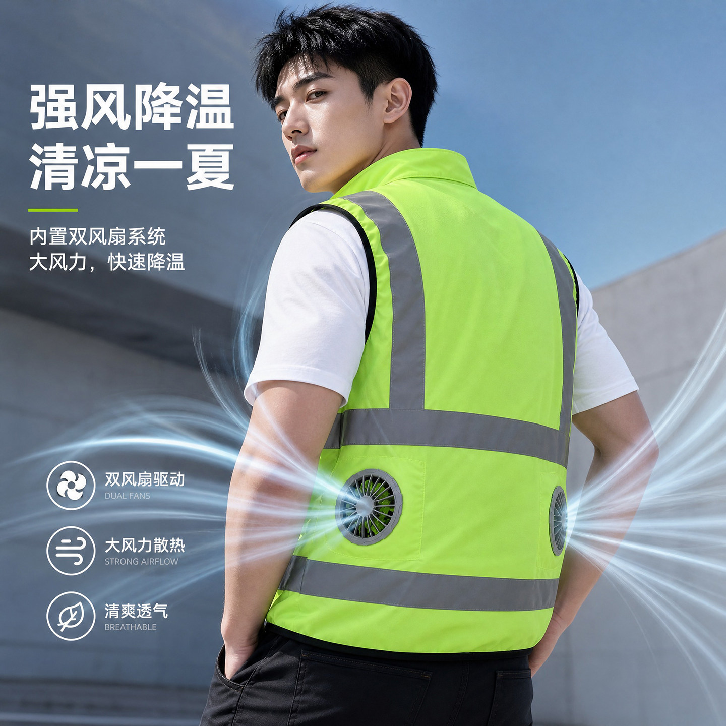 林柒维尔大功率空调反光安全服