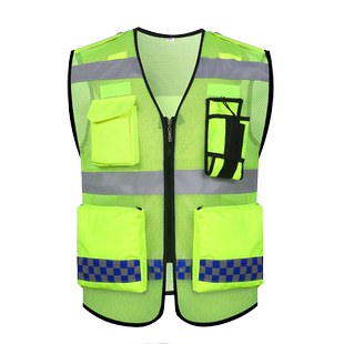 反光马甲网透气骑行多功能马甲治安巡逻道路应急救援安保服包邮