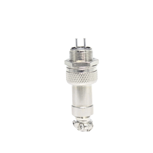 12G防水航空2芯3芯4芯5芯6芯M12连接器接插件航空插头插座镀金