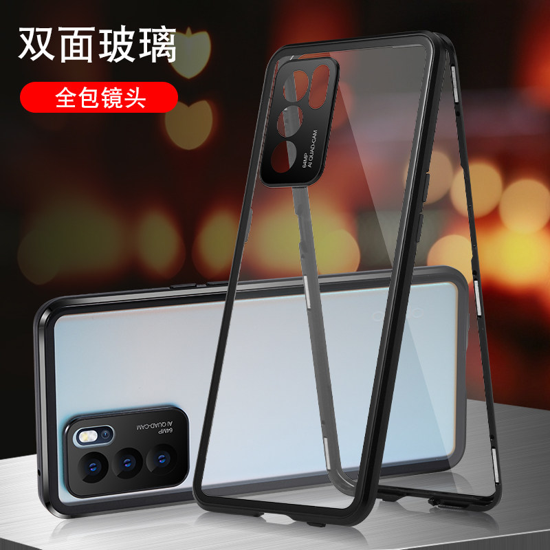 适用于opporeno6pro手机壳reno6全包防摔opporeno6pro十双面磁吸保护套