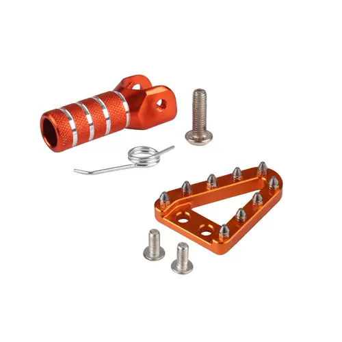 适用KTM胡斯瓦纳EXC越野摩托车后刹车臂踏板头刹车杆挂档杆头改装