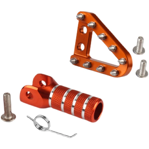 适用KTM胡斯瓦纳EXC越野摩托车后刹车臂踏板头刹车杆挂档杆头改装