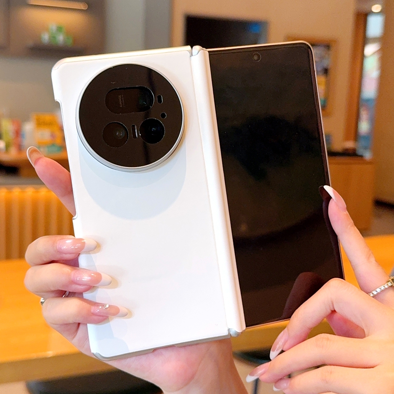 Fqo 电镀边框纳米皮纹适用于荣耀MagicV5手机壳折叠屏双中轴铰链保护套创意皮革magicV5防摔磁吸超薄商务后壳