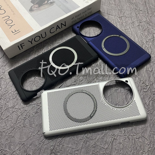 Fqo 适用OnePlus一加ACE3pro手机壳新品散热1+ace2pro全包防摔1+11保护套磁吸蜂窝超轻薄12硬壳大孔镜头创意