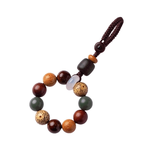 多宝菩提古风挂件绳短款指环扣手机挂绳手机挂饰精致串珠手机链男士钥匙扣手机壳小吊坠转运女士包包挂件饰