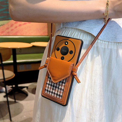 适用荣耀X70手机壳斜挎卡包新款背带挂绳女款X70保护套奢华简约个性时尚新款超薄镜头全包防摔手机套