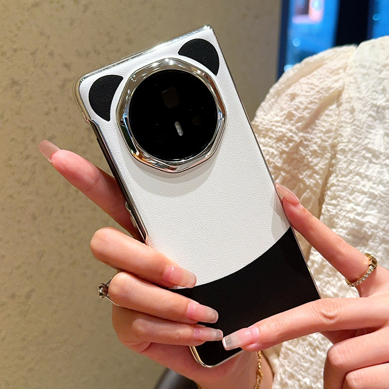 适用于华为MateXT非凡大师手机壳熊猫配色电镀MateXT折叠