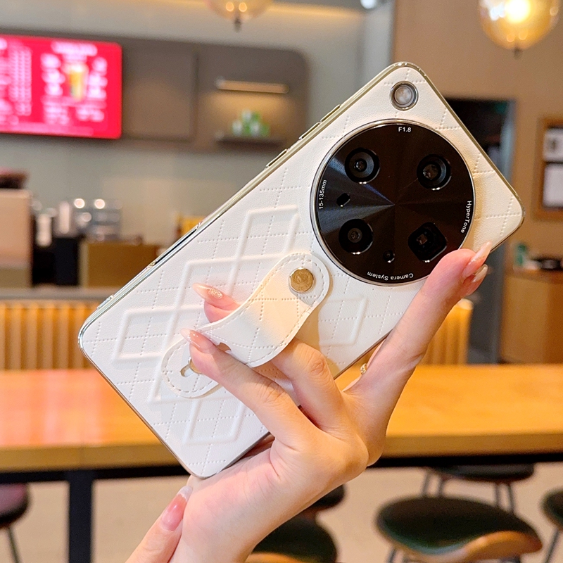 适用oppofindx8手机壳高级皮套findx8ultra腕带新款findx8s+个性时尚findx8pro高级电镀findx8奢华简约保护套