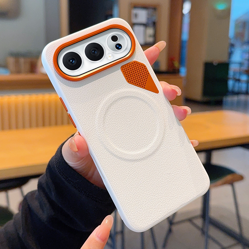 适用荣耀500手机壳磁吸散热高级皮套新款500Pro保护套奢华简约个性时尚奢华简约超薄全包防摔手机套