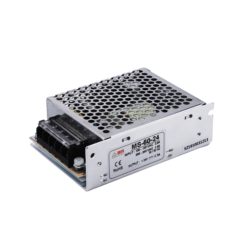 明纬开关电源MS-60W-12V5A小体积AC220伏转DC24V直流变压器5v灯带