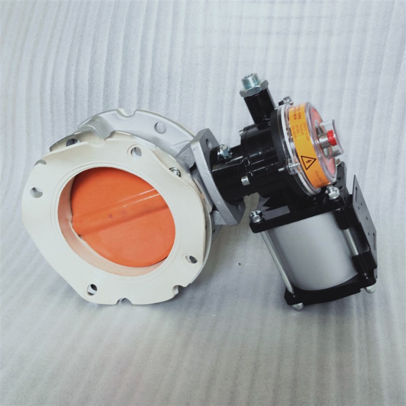 气动调节控制粉尘蝶阀V2FS商砼水泥搅拌站F包胶dn100 150 200阀门