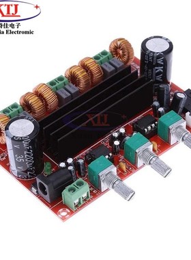 XH-M139 2.1声道数字功放板 12V-24V宽电压 TPA3M116D2 2*50W+100