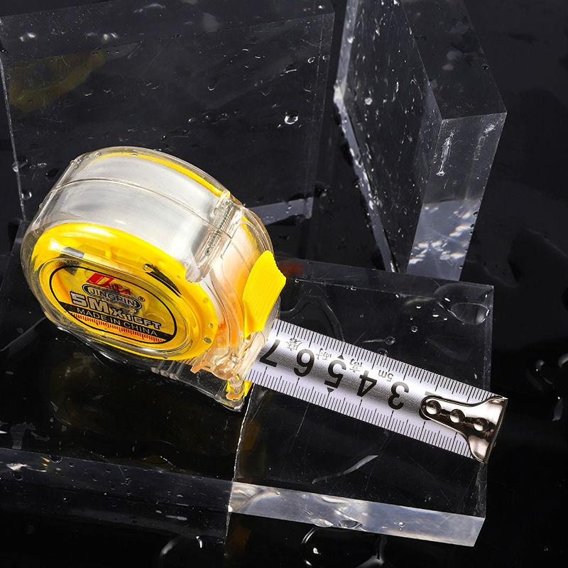 钢卷尺透明3米5米7.5米10米 木工装修耐摔高精度不锈钢盒尺子钢卷