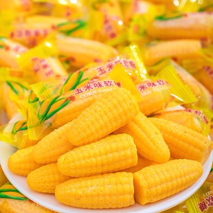结婚喜糖果年货零食批发 玉米糖软糖果散装 玉米软糖独立包装 老式
