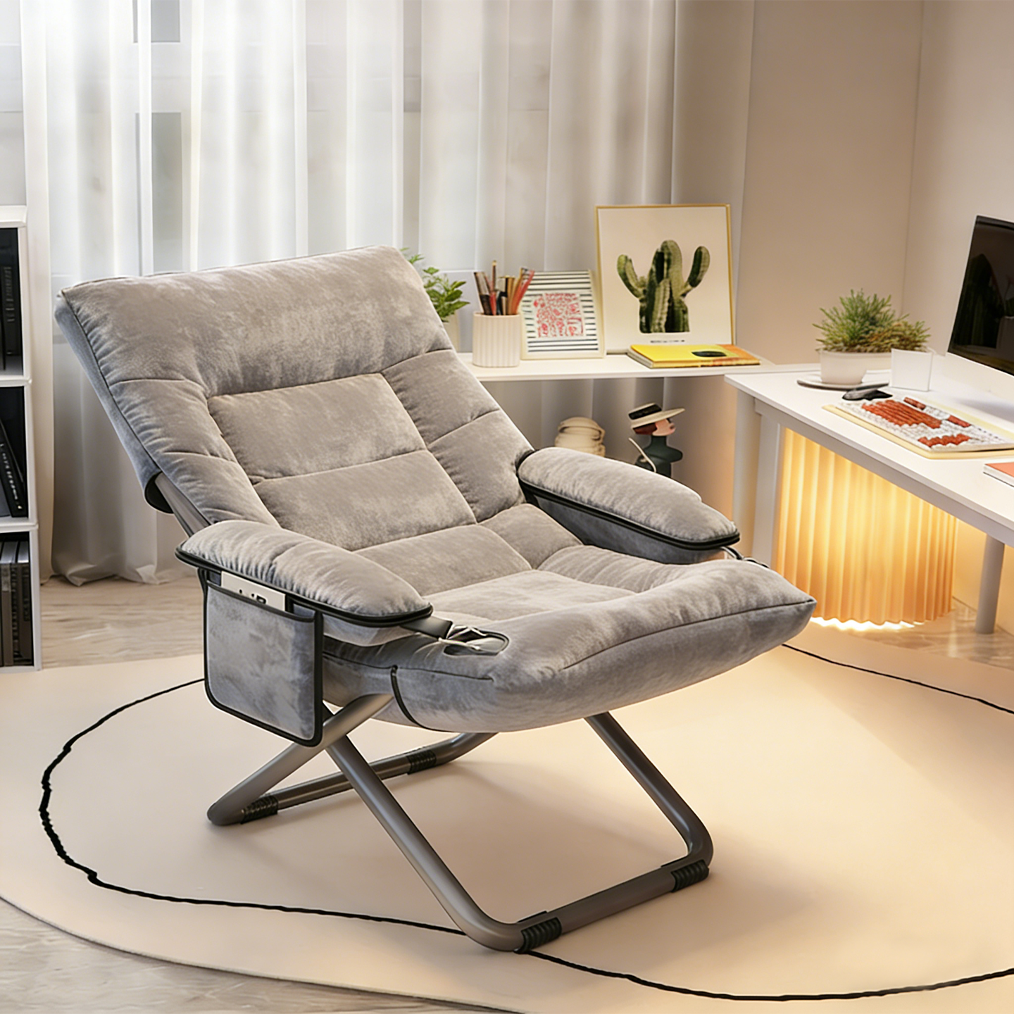 折叠躺椅午休阳台家用休闲靠背椅坐睡两用座椅懒人沙发可躺可睡,住宅家具,折叠椅/躺椅,淘宝优惠券,粉丝福利购,淘宝优惠卷