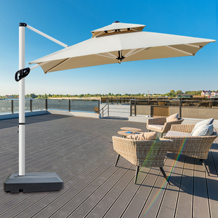 户外遮阳伞庭院伞露天阳台别墅花园大太阳伞棚商用室外摆摊罗马伞