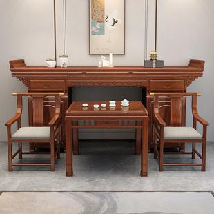 价中P3新式 胡桃木实木四中47027堂件套农村条家案用香火佛桌神台