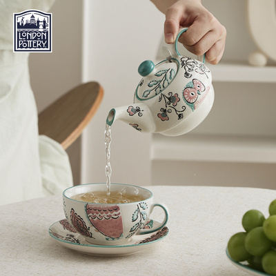 伦敦猫头鹰手绘浮雕英式陶瓷餐具