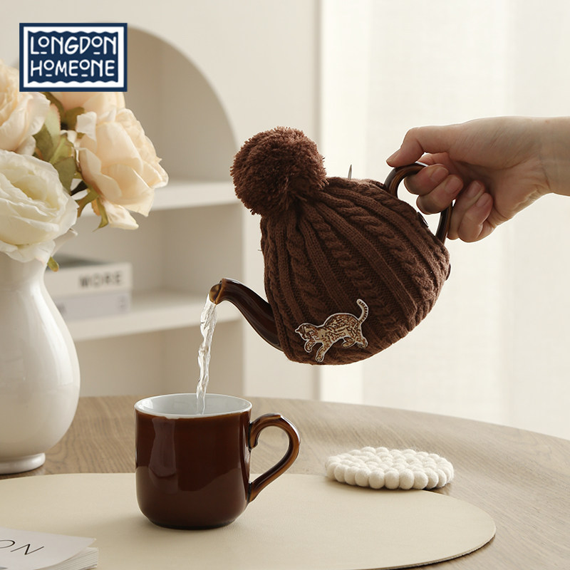 LP豹猫刺绣贴针织连体茶壶套毛衣套可翻盖衣服帆布包免缝贴补丁贴,户外/登山/野营/旅行用品,壶套/杯套/保温套,淘宝优惠券,粉丝福利购,淘宝优惠卷