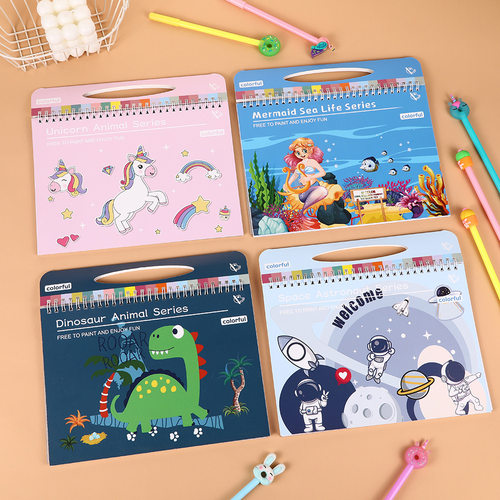 Colored Pencil Coloring Book - Children's Hand-Drawn Colorin