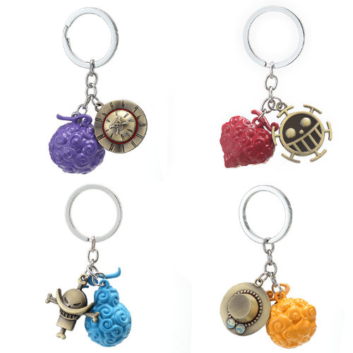 Devil Fruit Keychain Rosewood Fruit Rubber Fruit Keychain