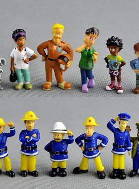 Pcs/Set anime Fireman Sam action figure  figure PVC Figures